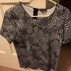 Vince Camuto Animal Print T Shirt